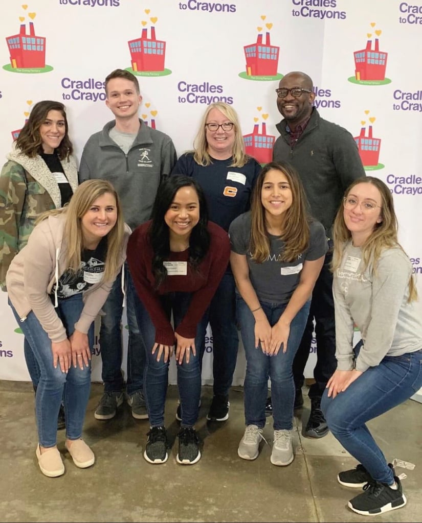 the Favorite Chicago team volunteered at Cradles to Crayons