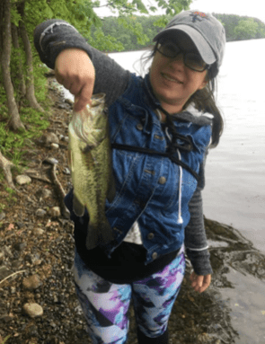 Favorite Family Feature, Ashley, fishing for bass
