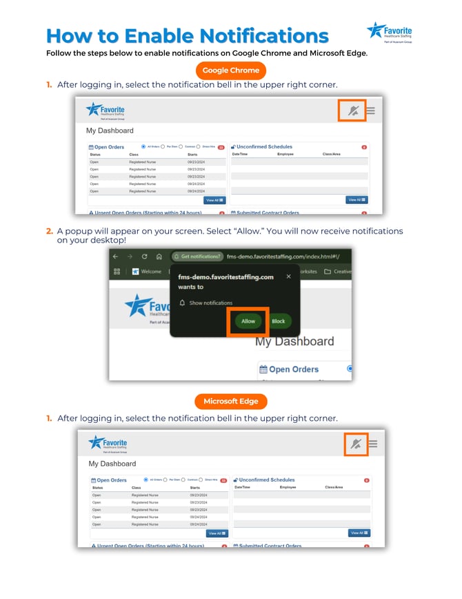 Enabling Notifications