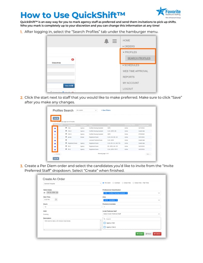 Utilizing QuickShift - Legacy