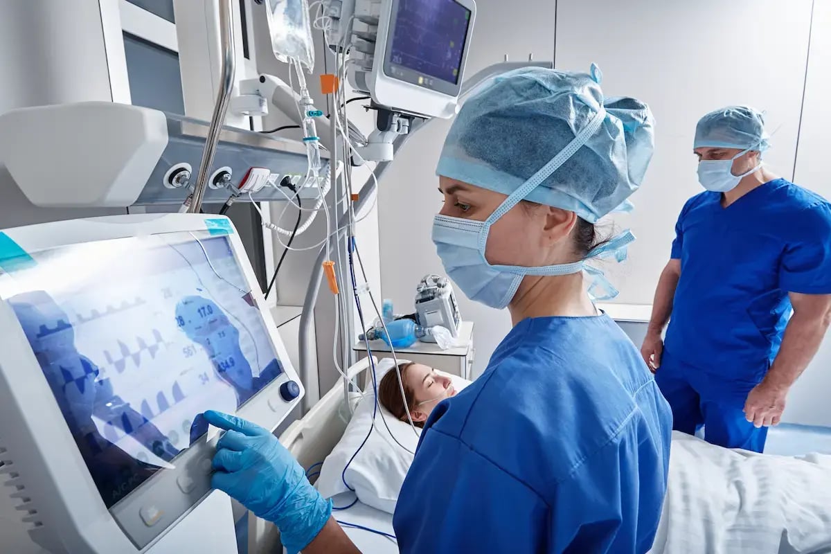 LPN prepping a patient for surgery