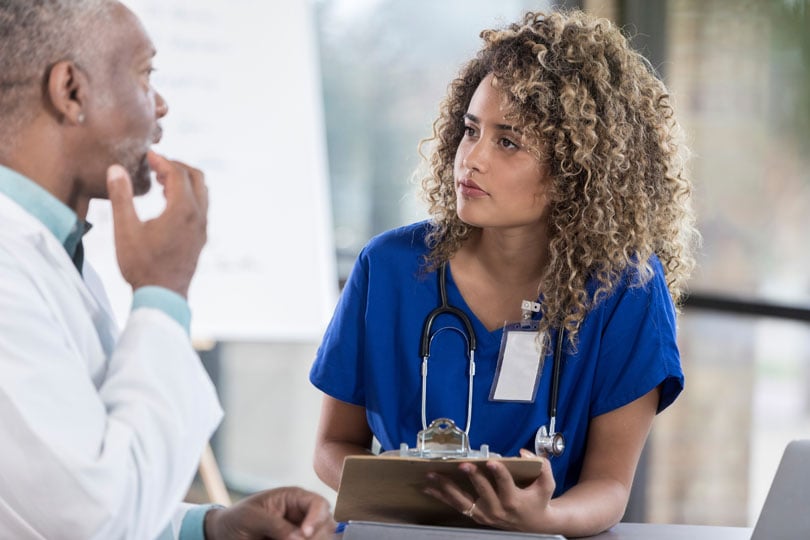 Nurse with a direct hire job