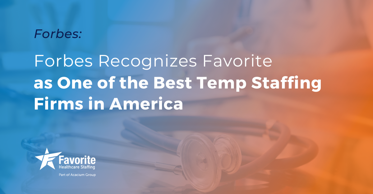 Forbes Recognizes Favorite as one of the Best Temp Staffing Firms in America