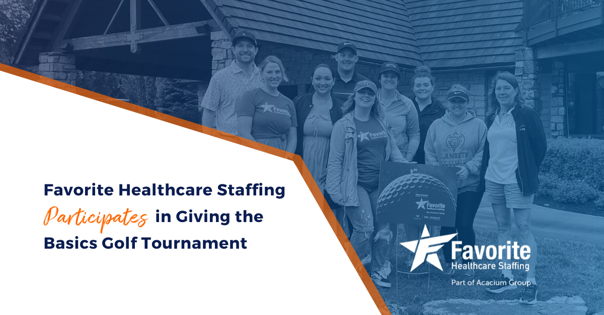 Favorite Healthcare Staffing Participates in Giving the Basics Golf Tournament