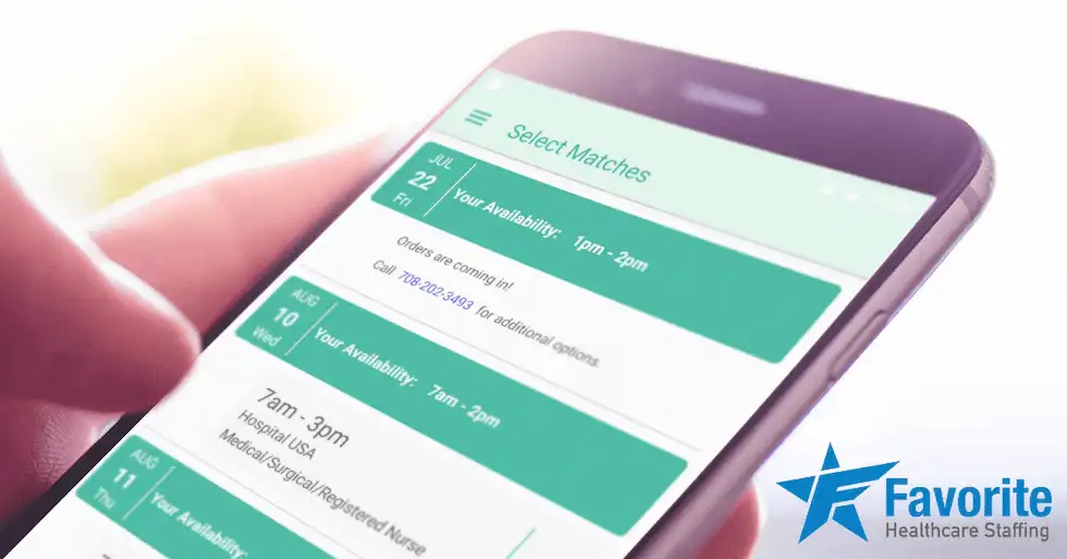 Favorite Healthcare Staffing Mobile App Update