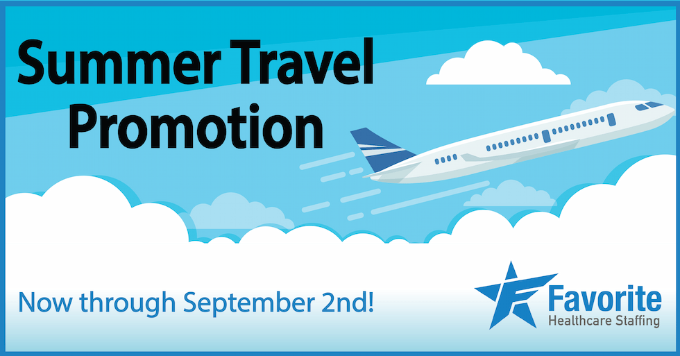 Favorite Healthcare Staffing Summer Travel Promotion