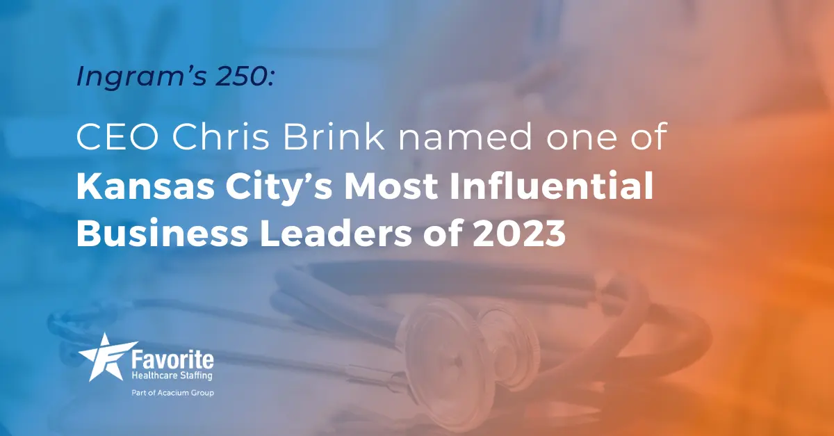 Chris Brink Recognized as One of Kansas City’s Most Influential Business Leaders on Ingram’s 250